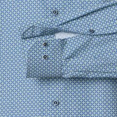 Сорочка мужская Venti Comfort Fit 226110870-300 с сине-зеленым принтом