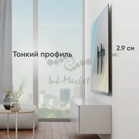 Фиксированный кронштейн ONKRON FM6чёрный