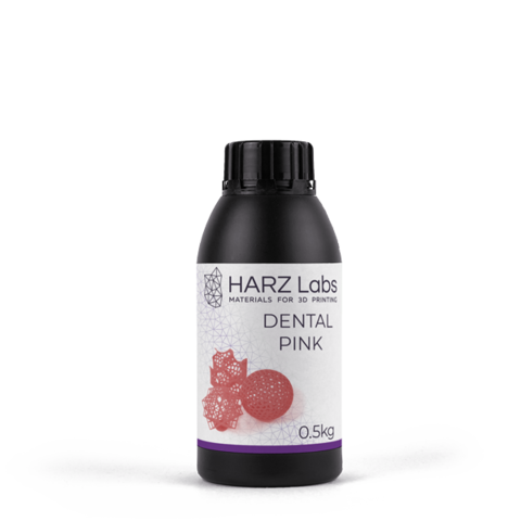 Фотополимер HARZ Labs Dental Pink, розовый (0,5 кг)