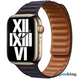 Apple Watch Leather Link 45mm Ink - M/L (165–205mm)