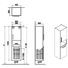 Vitra 66231 Пенал высокий Root 40 см с корзиной для белья, глянцевый белый, правосторонний