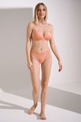Трусы бразилиана с высоким вырезом бедра LISCA HONEY 62577_Абрикосовый пастельный