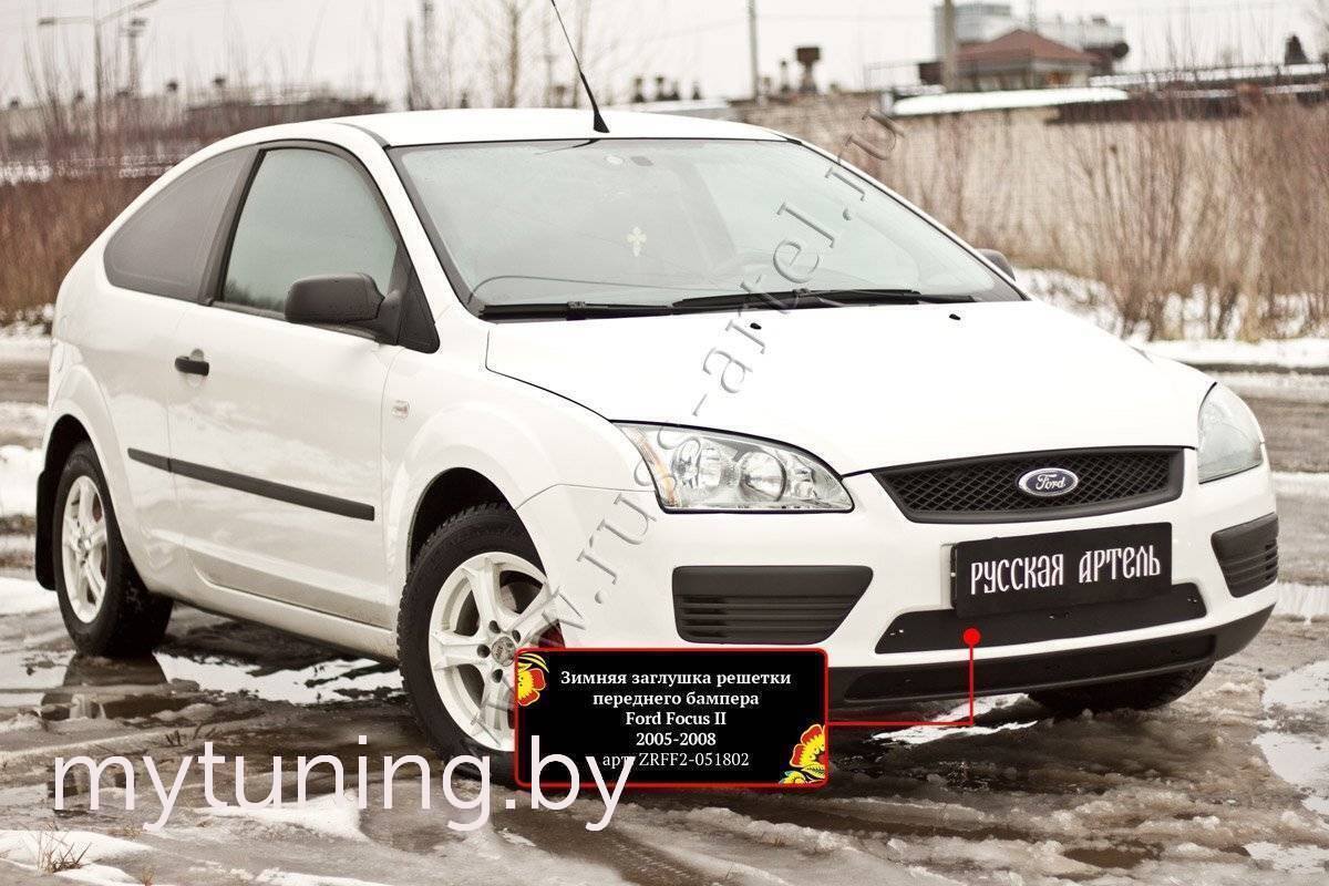 Защитная сетка радиатора на Ford Focus 2 (2008-2011) рестайл | Стандарт