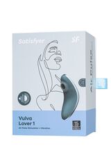 Синий вакуум-волновой вибростимулятор клитора Satisfyer Vulva Lover 1 - 