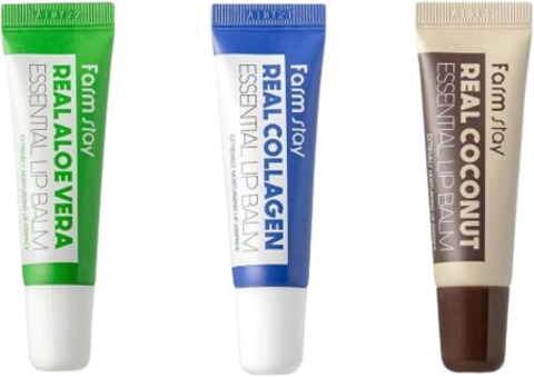 Farmstay Real Collagen Essential Lip Balm Бальзам для губ с коллагеном