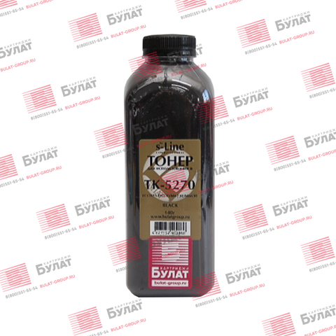 Тонер БУЛАТ s-Line TK-5270 для Kyocera ECOSYS P6230 (Чёрный, банка 140 г)