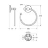 Art&Max AM-E-2680SJ-Br ANTIC CRYSTAL AM-E-2680SJ-Br Полотенцедержатель