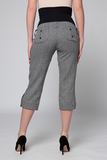Капри для беременных 04218 серый