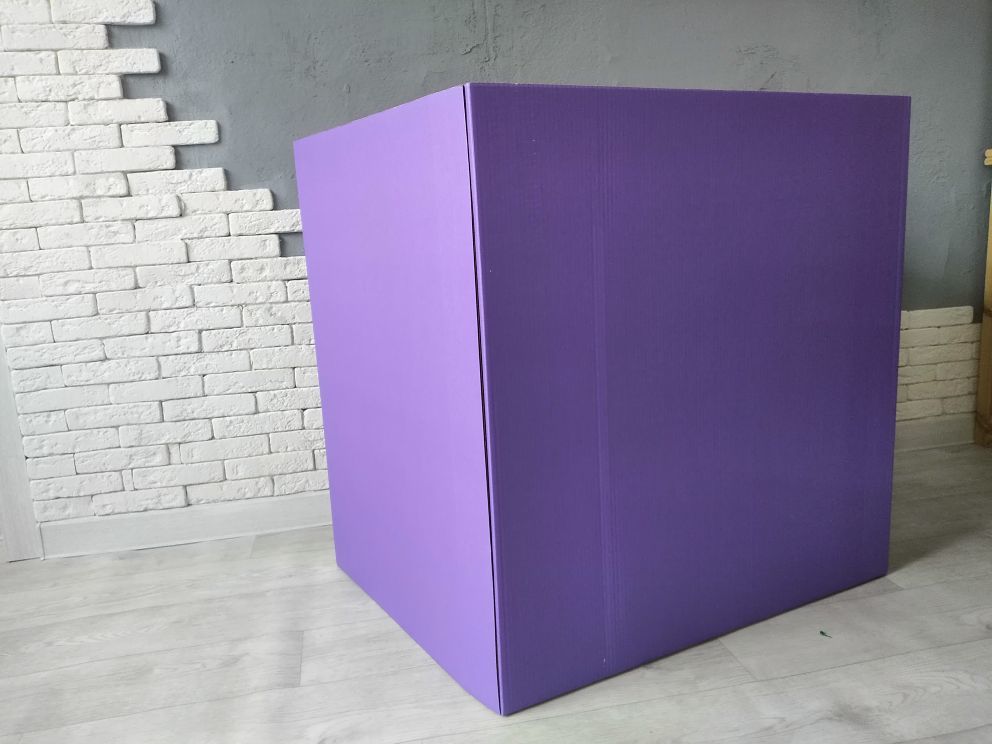 Коробка для шаров (Фиолетовая) 60*60*60 см