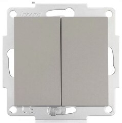 VESNA 742 3588 101 Выключатель двойной платина (механизм)