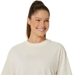 Женская теннисная футболка Asics Logo T-Shirt - birch