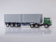 MAZ-6422 with semitrailer container carrier MAZ-938920 green-gray 1:43 AutoHistory