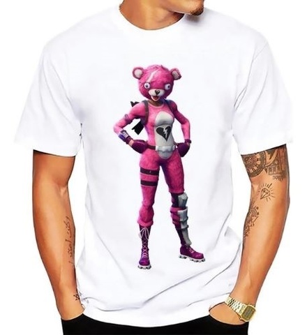 Фортнайт футболка Розовая медведица