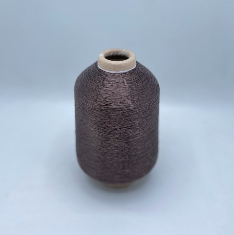 Kyototex (пр.Япония),art-Abigail-Pedy 450м / 100 гр. 14% Металлик (Люрекс). 73%Вискоза. 13% Японская бумага , цвет-Коричневый(9) , арт.28268