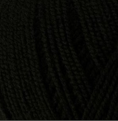 Пряжа "Пчёлка", 100% акрил, 100гр - 500м, черный