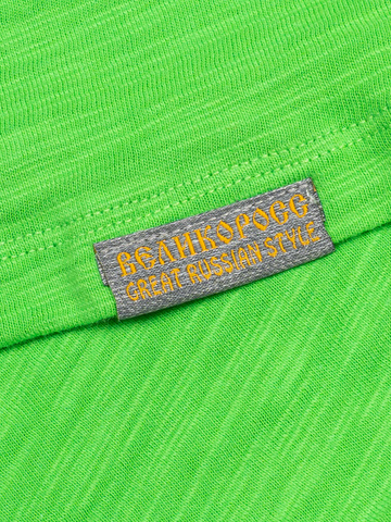 Женская футболка «Великоросс» травяного цвета