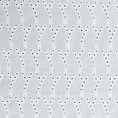 Батист ришелье, 130 см, белый