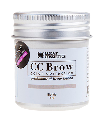 Хна для бровей в баночке Русый, CC Brow Blonde, Lucas` Cosmetics, 5 гр