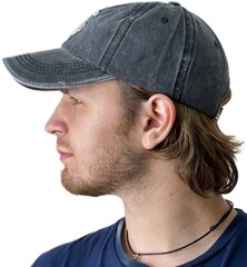 Бейсболка с лого Skully baseball cap ancor black - 2