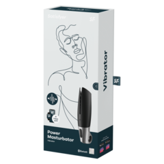 Мастурбатор с вибрацией Satisfyer Power Masturbator черно-серебристый