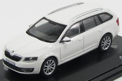 Skoda Octavia III Combi 2013 white Candy Uni Abrex 1:43