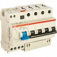 Выключатель автоматический дифференциального тока ABB DS204 4п C 16А 30мА тип AC 6кА 6модулей 2CSR254001R1164