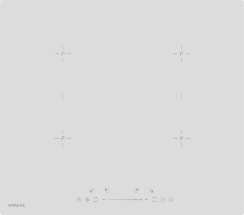 Индукционная варочная панель белая Graude IK 60.2 BW