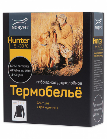 Картинка кофта Norveg Hunter 3U1RLRU-002 черный - 3