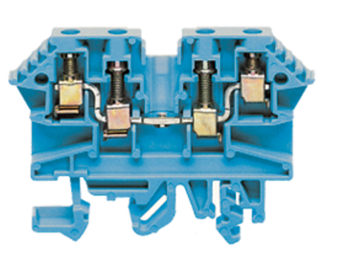 RK 2,5-4/ZRL BU проходная клемма синего цвета  Артикул 1211.5