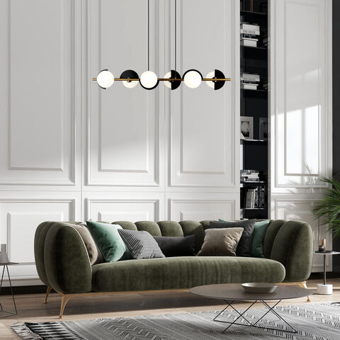 Подвесной светильник Eurosvet Moity 70149/6 черный/латунь