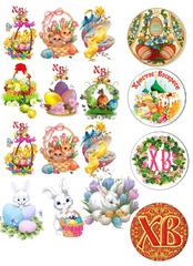 Печать на съедобной бумаге. Пасха №4