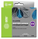 Картридж струйный Cactus CS-LC970C голубой (20мл) для Brother DCP-135C, 150C, MFC-235C, 260C