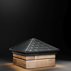 Колпак для забора ELBRUS на 1,5 кирпича с LED подсветкой