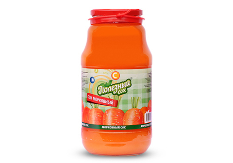 Сок Морковный "Полезный Сок", 1.8л