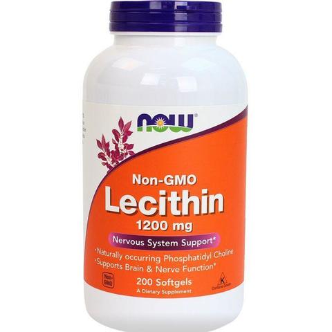 NOW LECITHIN 1200 мг 200 SGELS