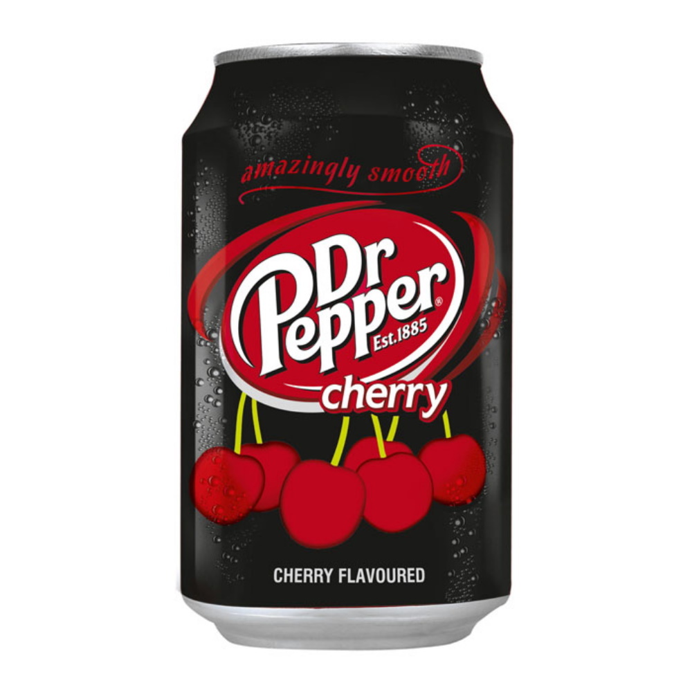 Газированный напиток Dr Pepper Cherry со вкусом вишни, 330 мл (Польша)