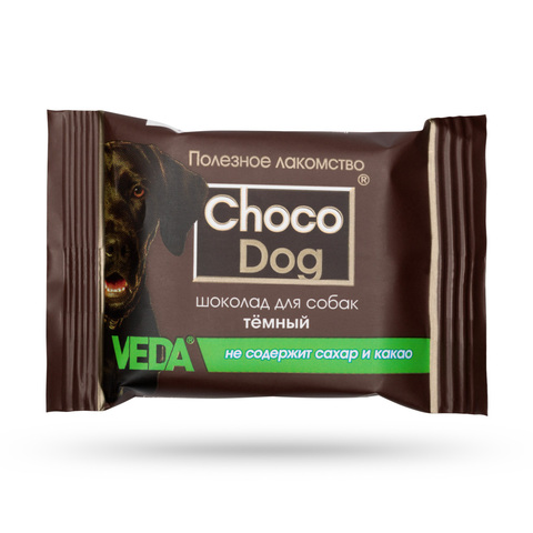 Veda Choco Dog лакомство для собак шоколад тёмный 1 шт 15 г