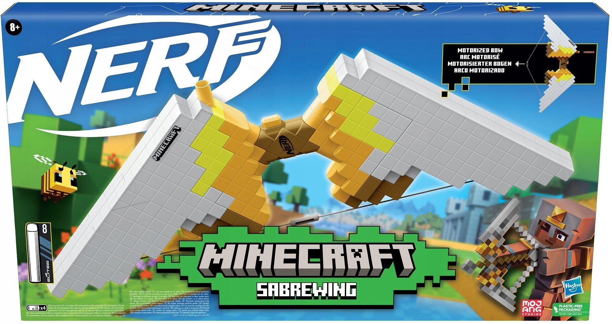 Игрушечное оружие HASBRO Nerf Minecraft Sabrewing - Лук нерф майнкрафт  бластер - Нерф F4733 купить в Москве | Доставка по России.