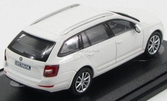 Skoda Octavia III Combi 2013 white Candy Uni Abrex 1:43