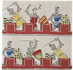 Салфетки маленькие "Рыцари" 20 шт.