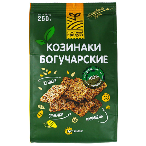 Козинаки зеленые Богучарские класические 250гр