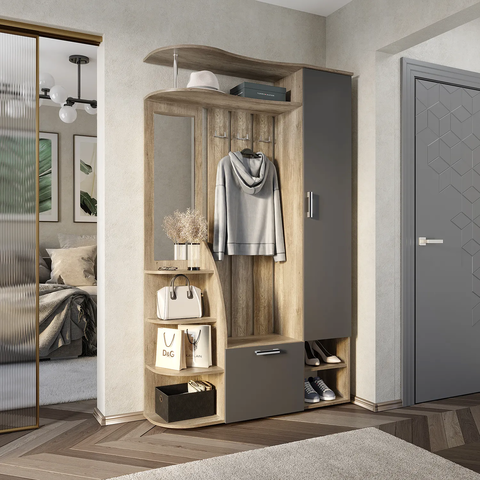 Прихожая Агата пр-03 дуб каньон / графит