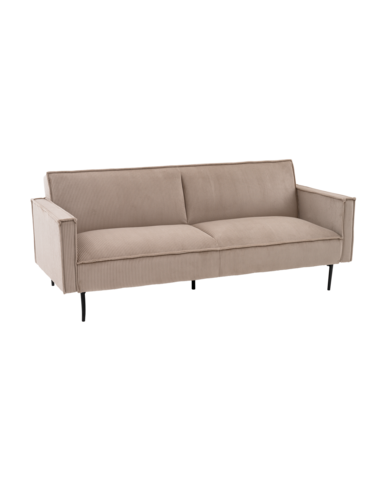 Диван прямой Кассель велюр рельефный бежевый