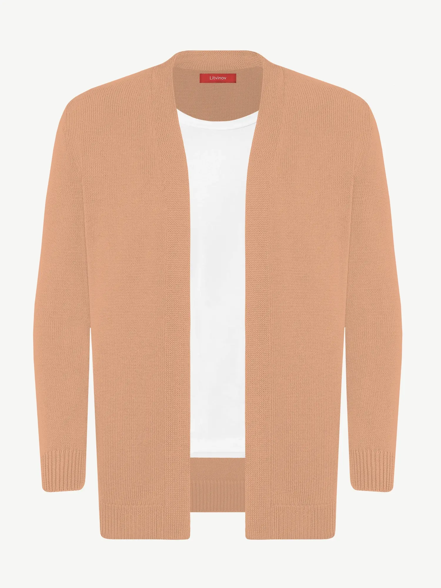 Кардиган с планкой из шелка