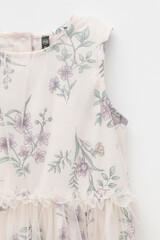 платье  для девочки  КР 5734-1/розовый,полевые бабочки к553