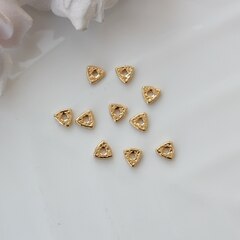 Бусина разделитель (спейсер) треугольные, 6*2 мм, позолота, 10 штук, Р038