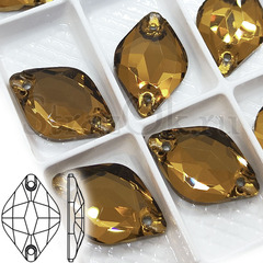 Украсить стразами, пришивные стразы Delux Smoked Topaz, Lemon