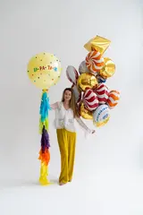 Сет гелиевых шаров Буратино и Мальвина