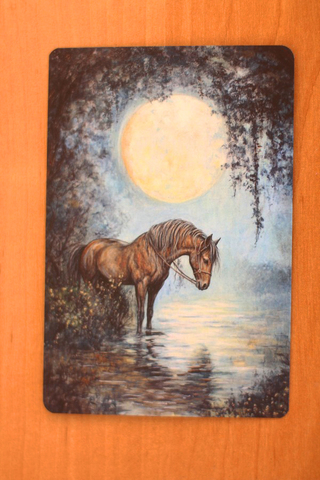 Конь у реки