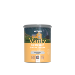 Антисептик кроющий KRONA VANTY чистый серый 0,75 л